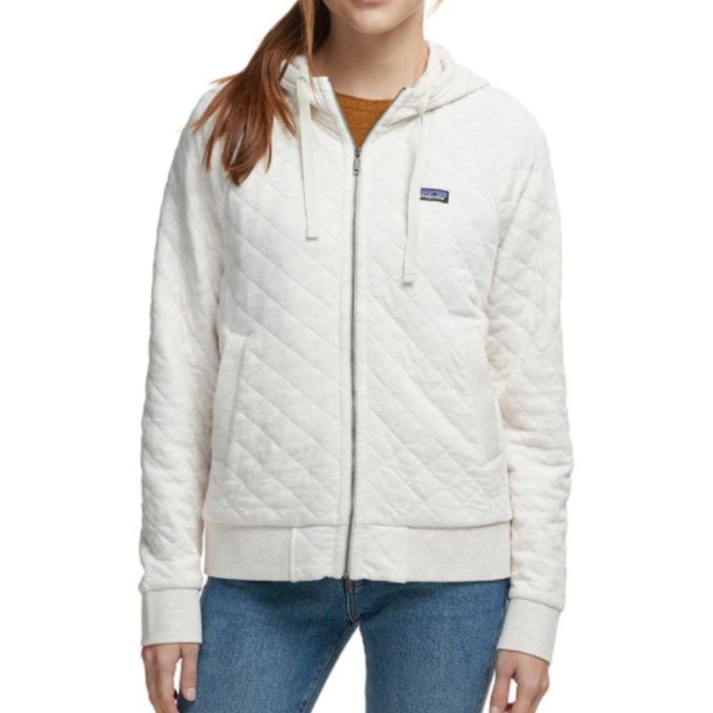 Patagonia White Cotton Quilt Hoody